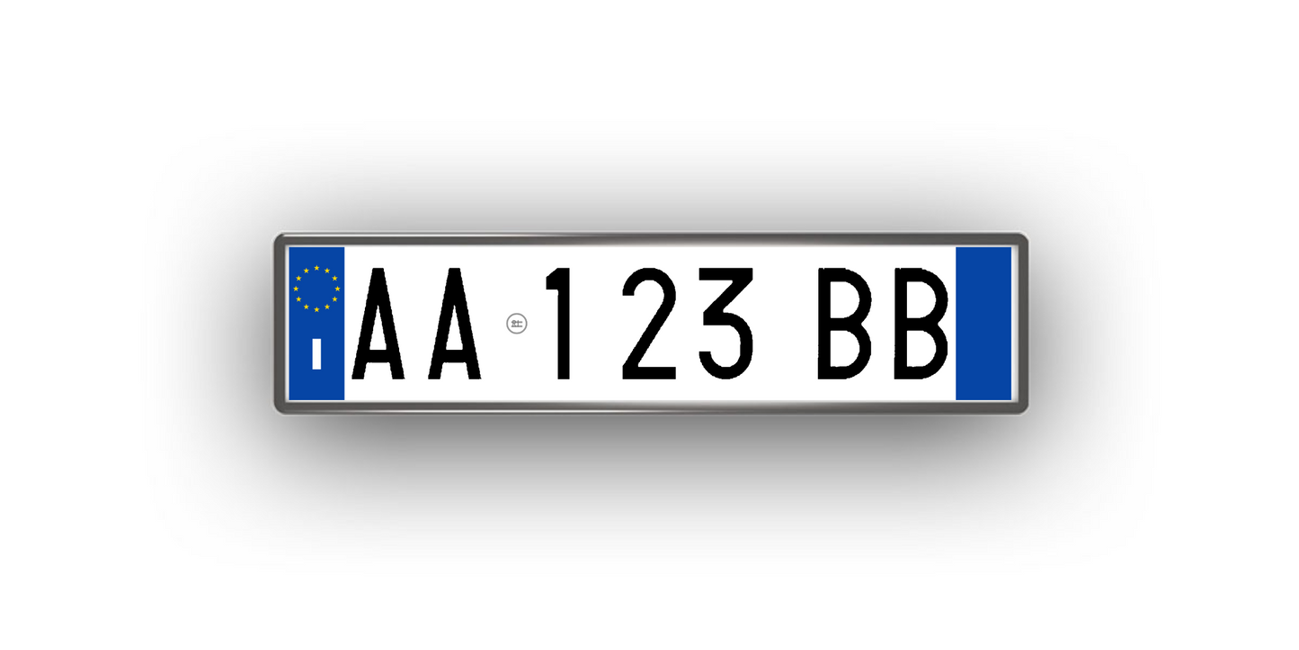 Italien – Kühlschrankmagnet mit personalisiertem Kennzeichen