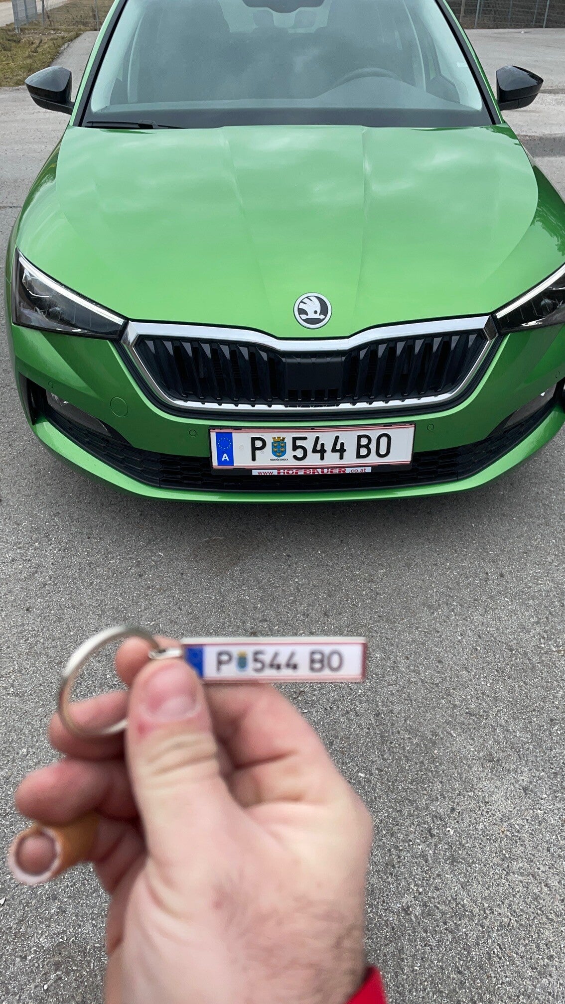 Österreich Kennzeichen Schlüsselanhänger Mini Nummernschild Metall