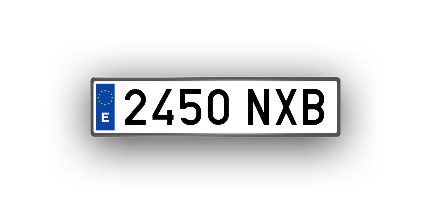 Spanien – Kühlschrankmagnet mit personalisiertem Kennzeichen