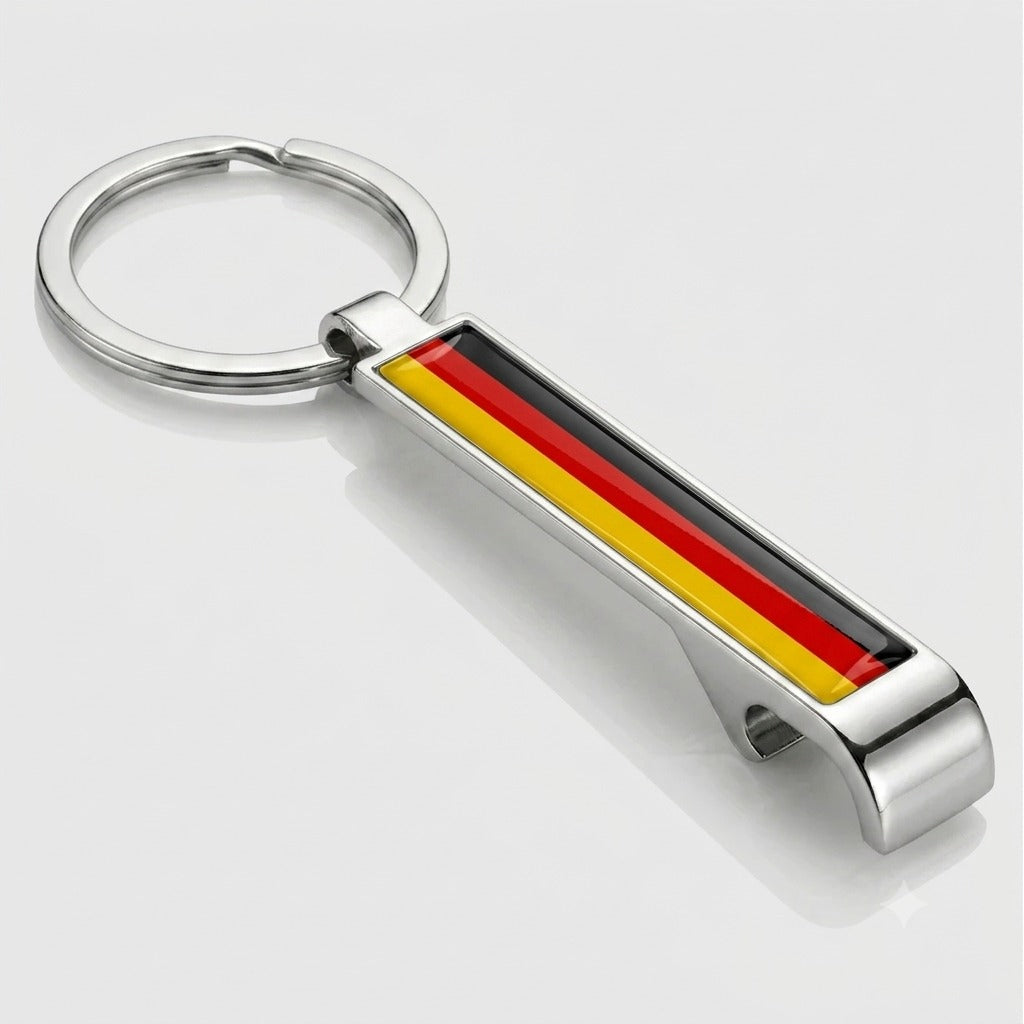 Metall-Flaschenöffner mit Landesflagge Deutschland – WM Sonderedition