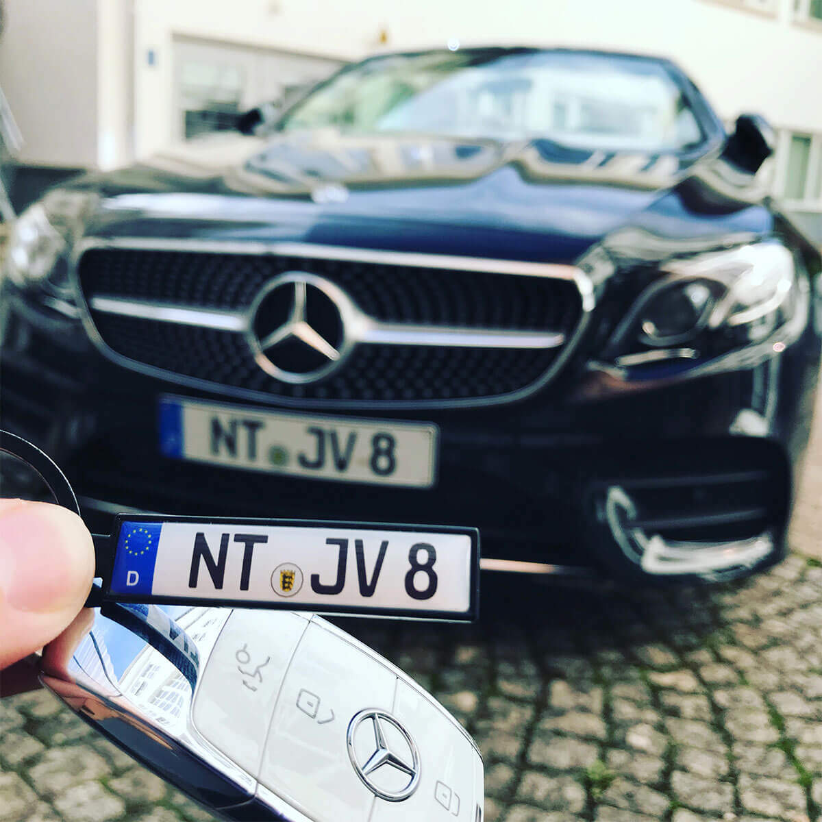 Kennzeichen Schlüsselanhänger Mini Nummernschild Metall