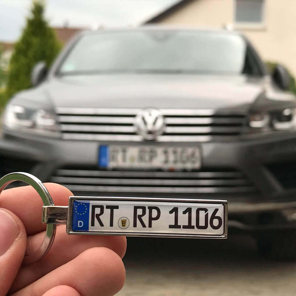 Kennzeichen Schlüsselanhänger Mini Nummernschild Metall