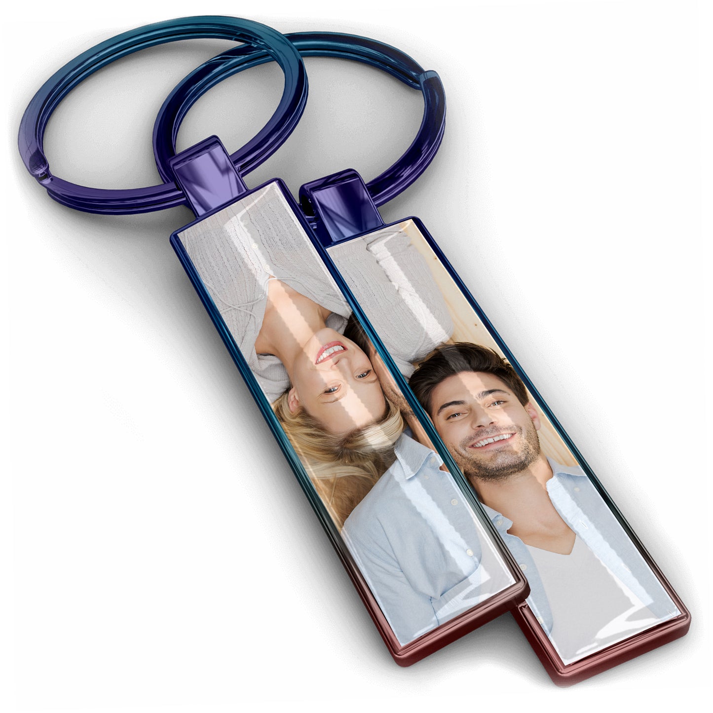 Metall Schlüsselanhänger personalisiert mit Name, Text, Spruch und Foto