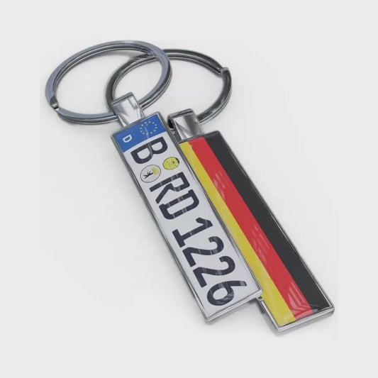 Kennzeichen Schlüsselanhänger Mini Nummernschild Metall