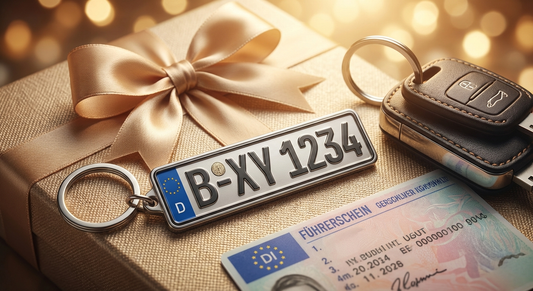 Führerschein bestanden Geschenk - Kennzeichen Schlüsselanhänger