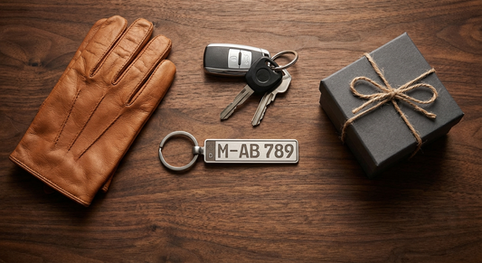 Geschenk für Autofahrer - Kennzeichen Schlüsselanhänger