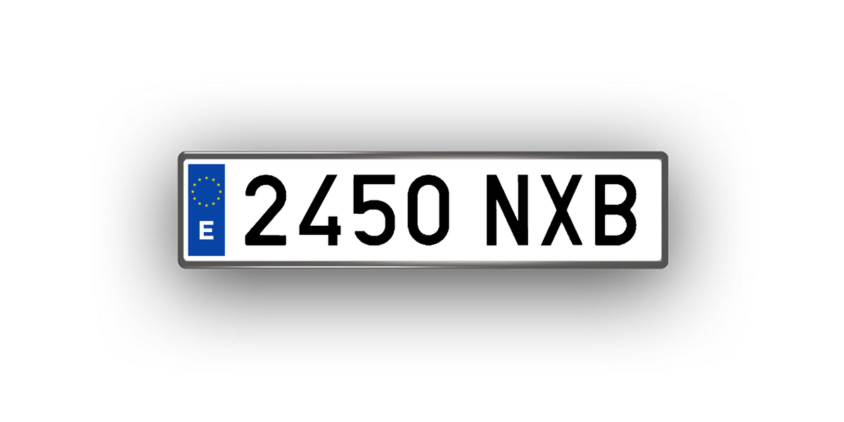 Spanien – Kühlschrankmagnet mit personalisiertem Kennzeichen
