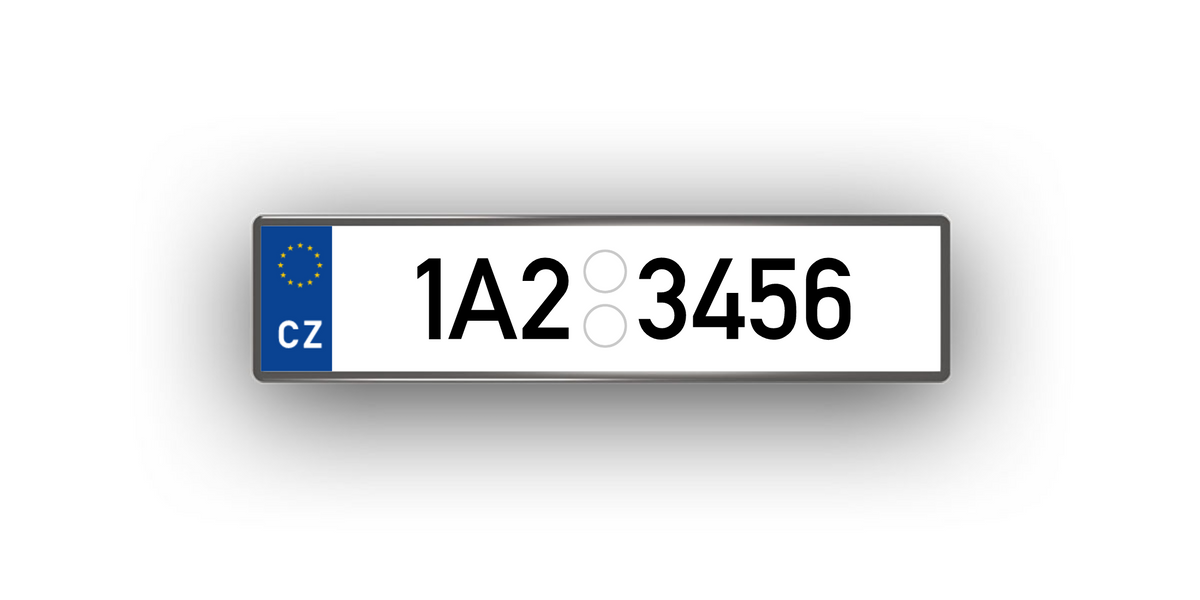 Tschechien – Kühlschrankmagnet mit personalisiertem Kennzeichen