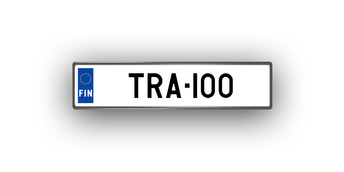 Finnland – Kühlschrankmagnet mit personalisiertem Kennzeichen