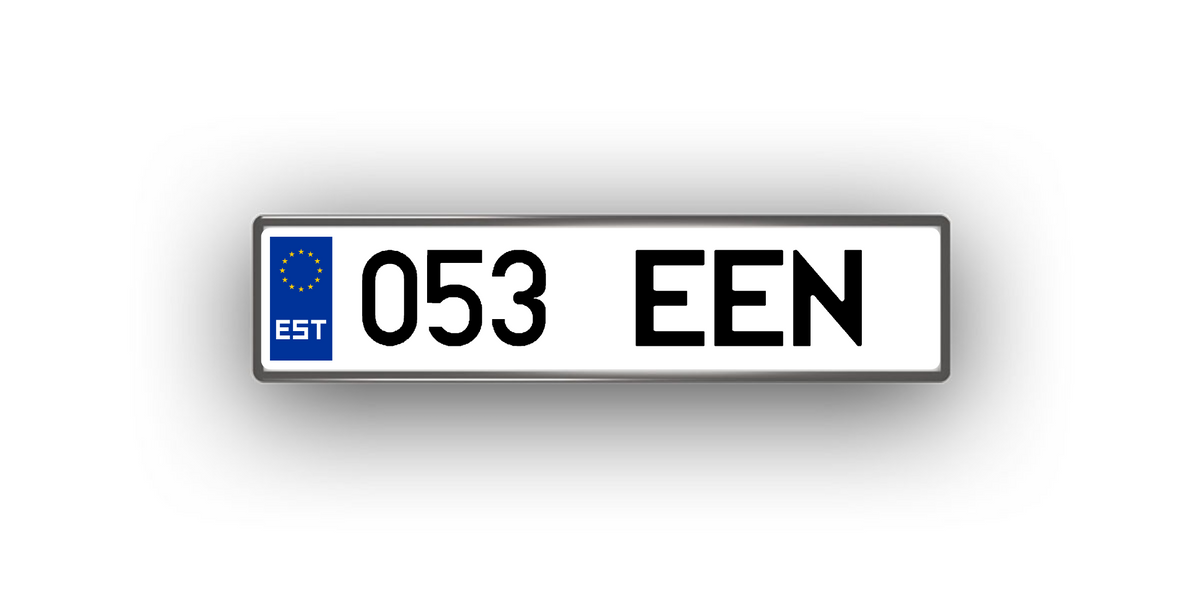 Estland – Kühlschrankmagnet mit personalisiertem Kennzeichen
