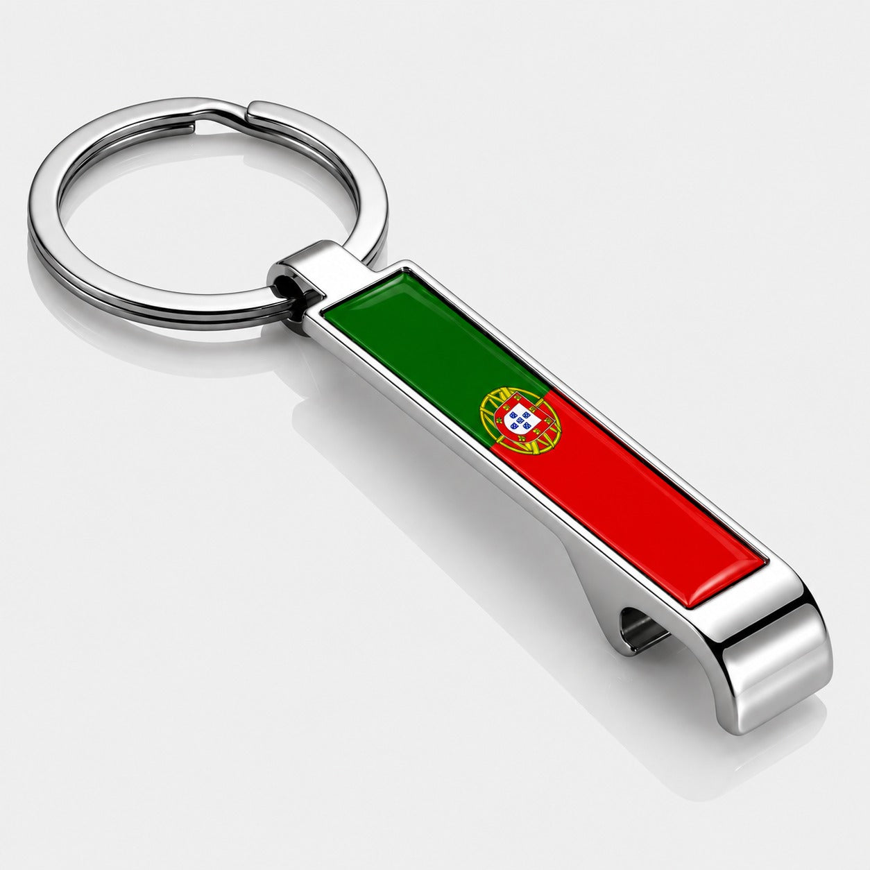 Metall-Flaschenöffner mit Landesflagge Portugal – WM Sonderedition