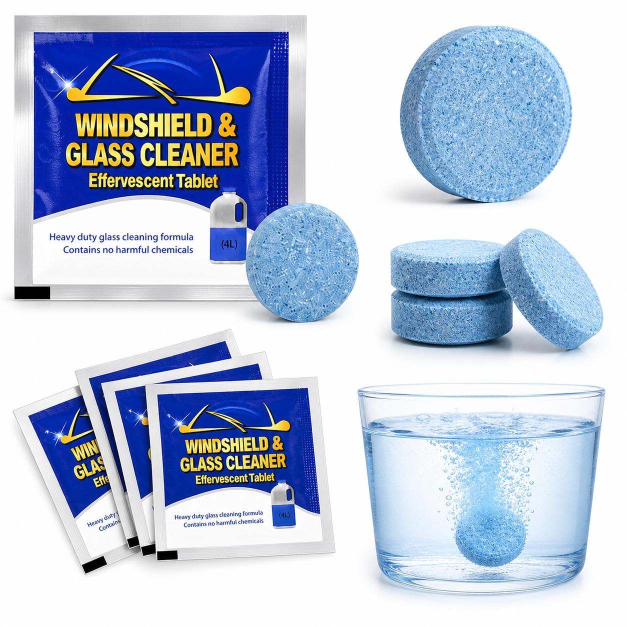 Scheibenwischer-Reiniger Tabletten - Scheibenreiniger selbst anmischen - 10 Stk für 40 Liter