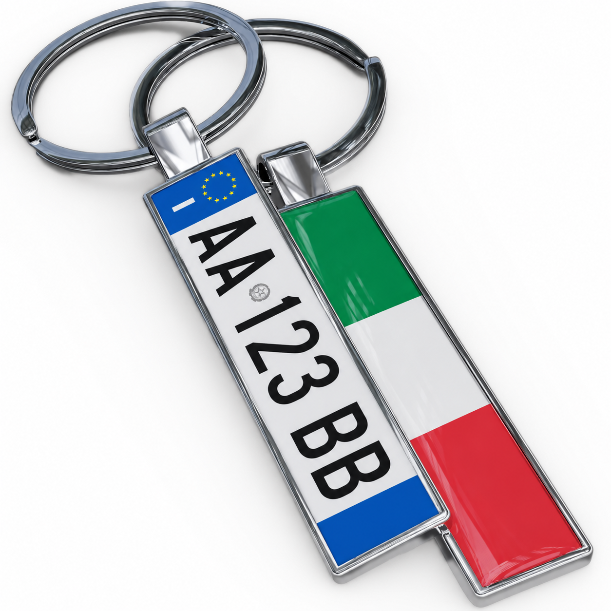 Italien Kennzeichen Schlüsselanhänger mit Landesflagge
