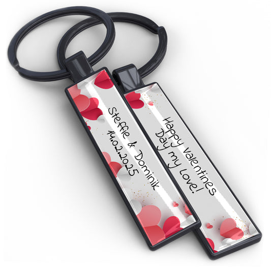 Metall Schlüsselanhänger personalisiert mit Name, Text, Spruch und Foto