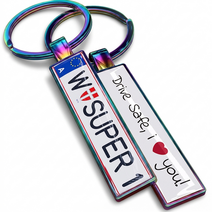 Österreich Kennzeichen Schlüsselanhänger Mini Nummernschild Metall