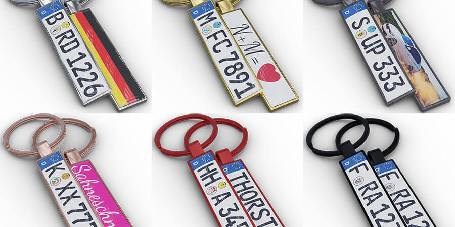 Die Vielfalt unserer Schlüsselanhänger mit deinem Kennzeichen – Kennzeichen  Schlüsselanhänger